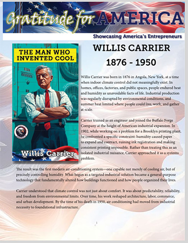 Willis Carrier educational profile module