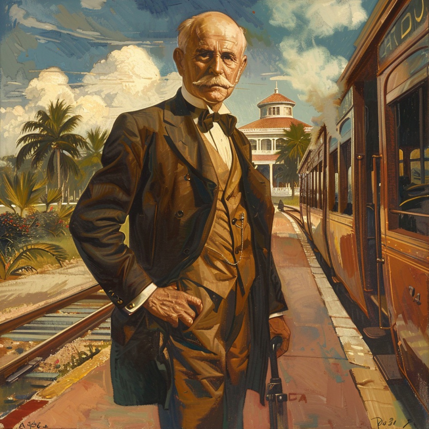 Henry Flagler (1830 -1913) portrait